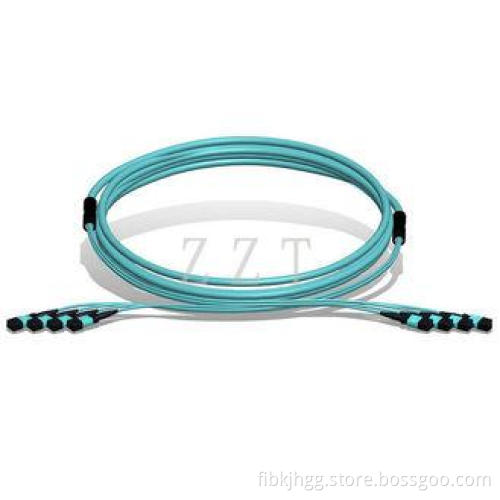 FTTH TIA-604-5 MPO Fiber Optic Patch Cord Male Connector ,